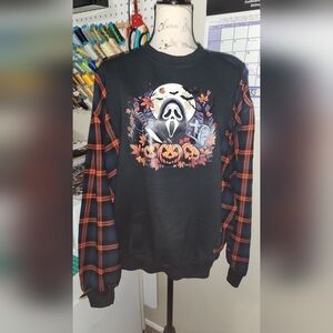 Upcycled Oversized Horror Sweatshirt
